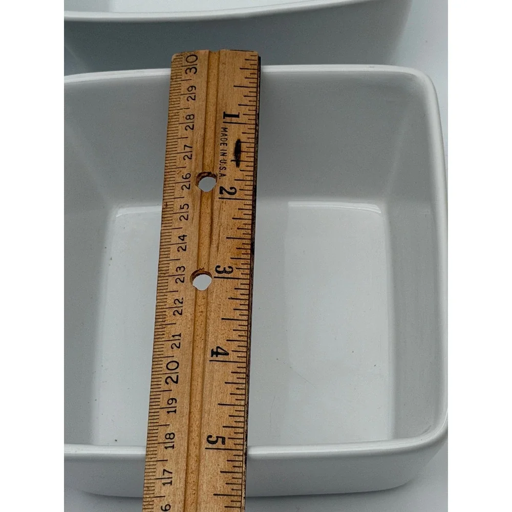 Colin Cowie JCPenney‎ Home Collection White Square Ceramic Ramekins Set of 4
